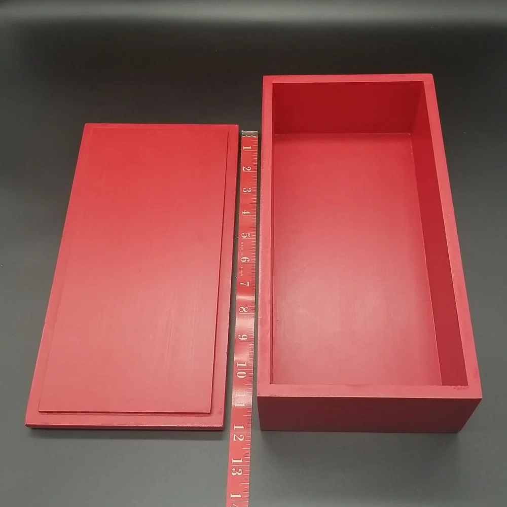 Restoration Hardware "Santa's Giftcraft Merry Christmas Toys & Gifts" Wood Box - Picture 8 of 12
